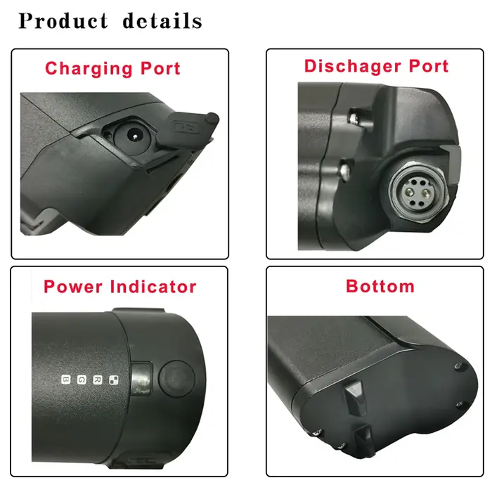 Batterie de vélo électrique Reention EEL Mini EBike 36V 10.4Ah 10.5Ah 14AH pour Three Phase One Minerva Zündapp Z810