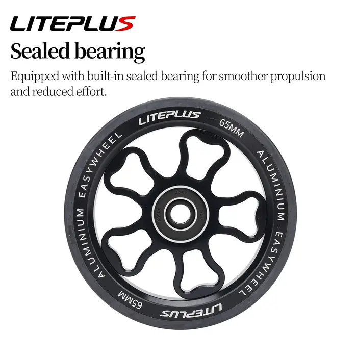 LITEPLUS vélo pliant en alliage d'aluminium roue facile 70MM modifié