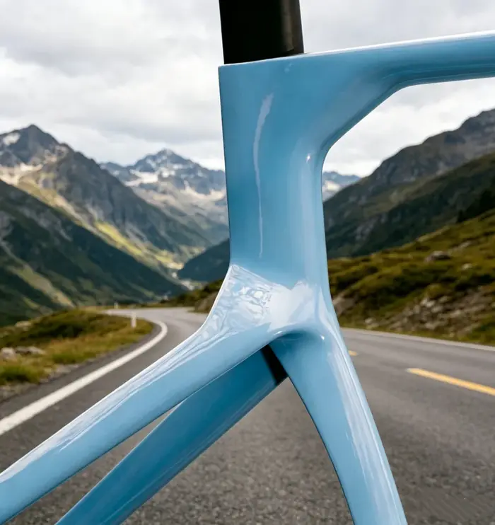 Nouveau cadre de vélo de route en carbone 2026 avec boîtier de pédalier BBright compatible avec le groupe électronique
