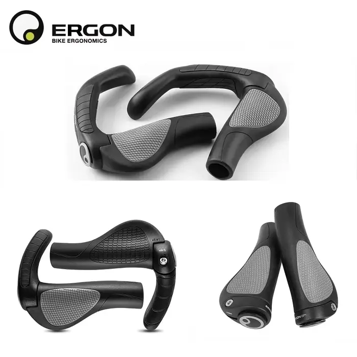 ERGON – poignées de guidon de vélo ergonomiques, GP1 GP3 GP5, vtt, extensible, verrouillable, en cao