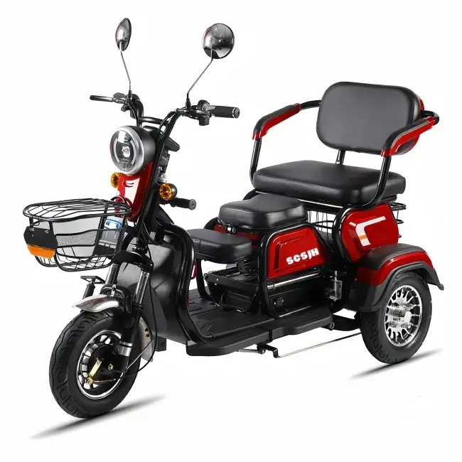 Tricycle électrique passager Dirt Bike EV 3 roues Moto Motocross pour adultes conduite motorisée hau