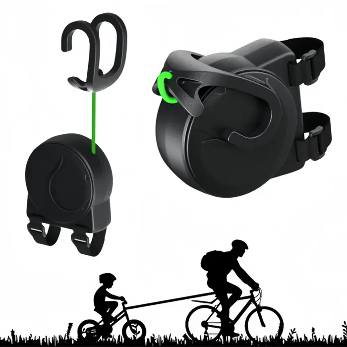 Corde de remorquage pour vélo et VTT flexible en fer et ABS pour traction parent-enfant et exploration plein air en forêt