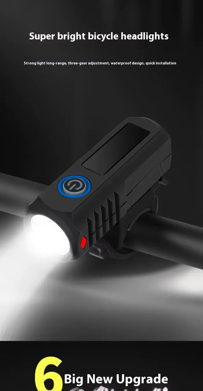 Lumière de vélo avec chargeur USB