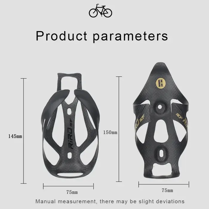 Bouteille d'eau de vélo entièrement en fibre de carbone ultralégère