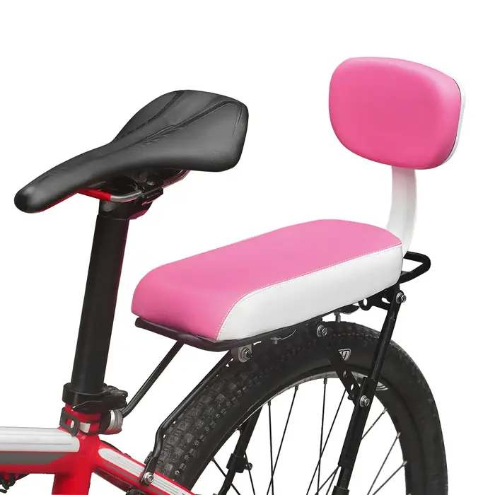 Siège arrière de vélo en cuir PU pour enfants