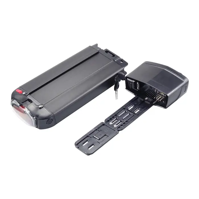 Batterie de vélo électrique EVRYjourney FATTIRE 500W pour porte-bagages arrière 48V 10.4Ah 12Ah 14Ah avec feu