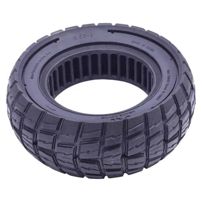 Pneus de trottinette antidérapants, durables et non gonflables à structure grillagée, remplacement idéal pour les pneus pleins 3.50-6