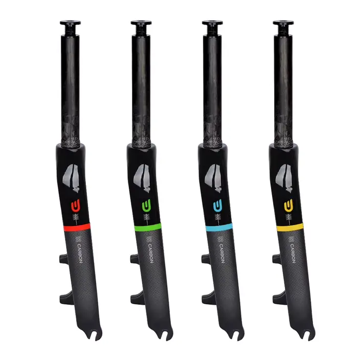 Fourche de frein à disque avant en fibre de carbone pour vélo pliant