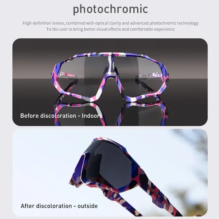 Kapvoe photochromique sport cyclisme lunettes pour hommes femmes vtt montagne route lunettes de vélo