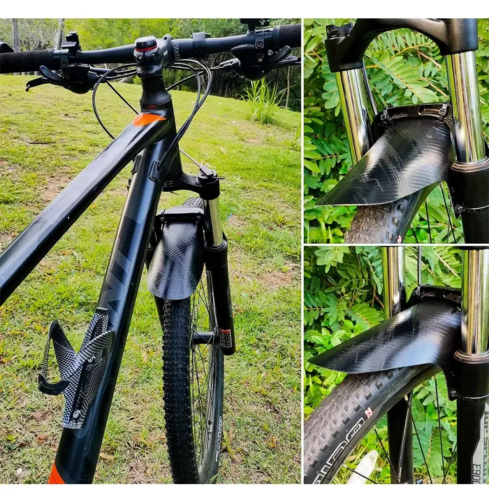 2 garde-boue de vélo en fibre de carbone