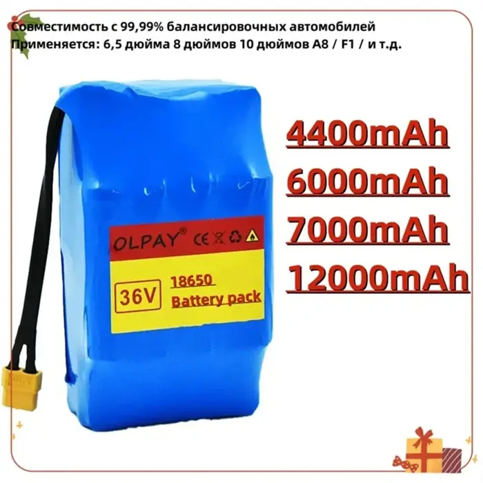 Batterie au lithium aste pour scooter électrique, 36V, 4,4 Ah, 10S2P, 4400mAh, 18650, 4,4 Ah, 6,0 Ah, 7,0 Ah, 12,0 Ah, Original