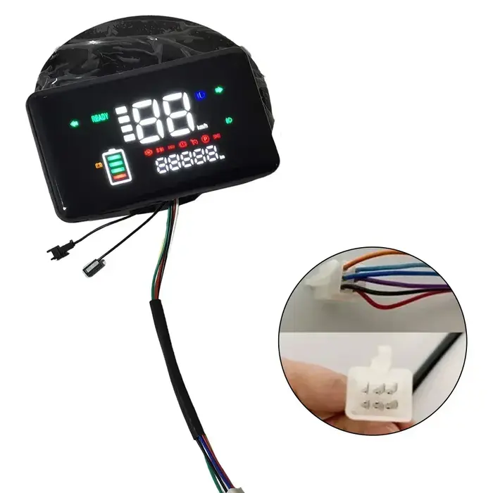 Écran LCD pour vélo électrique 48-72V, compteur de vitesse moteur