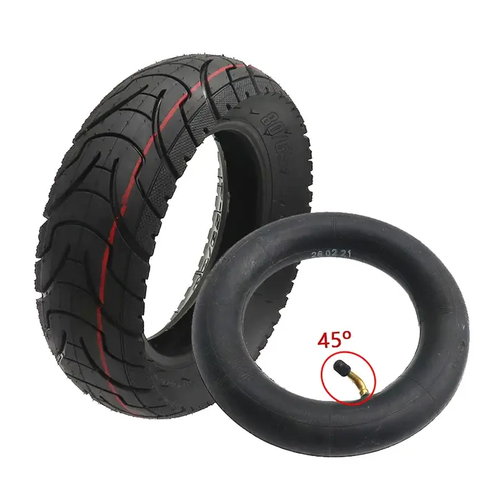 Pneu extérieur gonflable de 10 pouces 80/65-6 pour trottinette électrique Inokim Kugoo M4 G1 Dualtron VICTOR EAGLE Speedway 4 Zero 10X