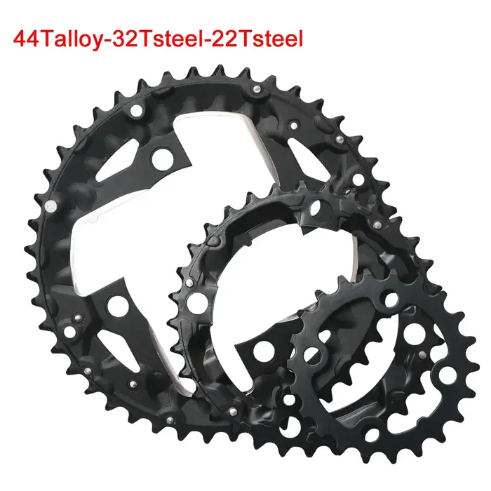 Roue à chaîne de vélo vtt 22/24/26/28/32/36/38/42/44T, pour pédalier Shimano Sram 64/104BCD, pignon Double/Triple vitesse