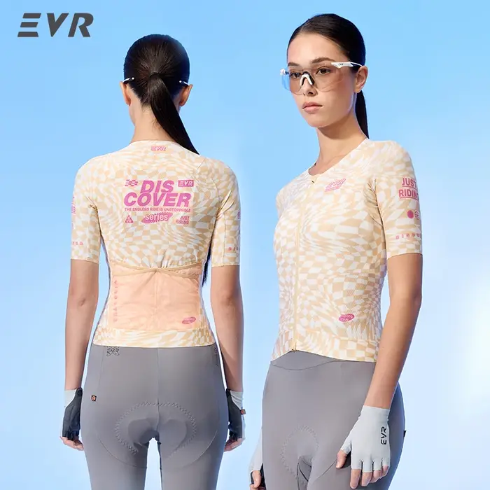 Maillot de cyclisme d'été EVR Pro pour femmes