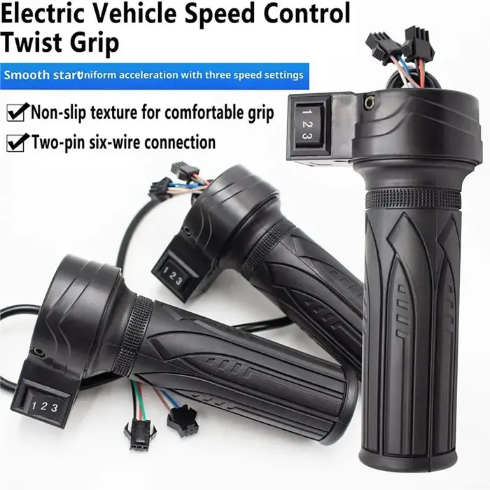 NOUVEAU - Accélérateur de guidon 3 vitesses pour vélo électrique et trottinette