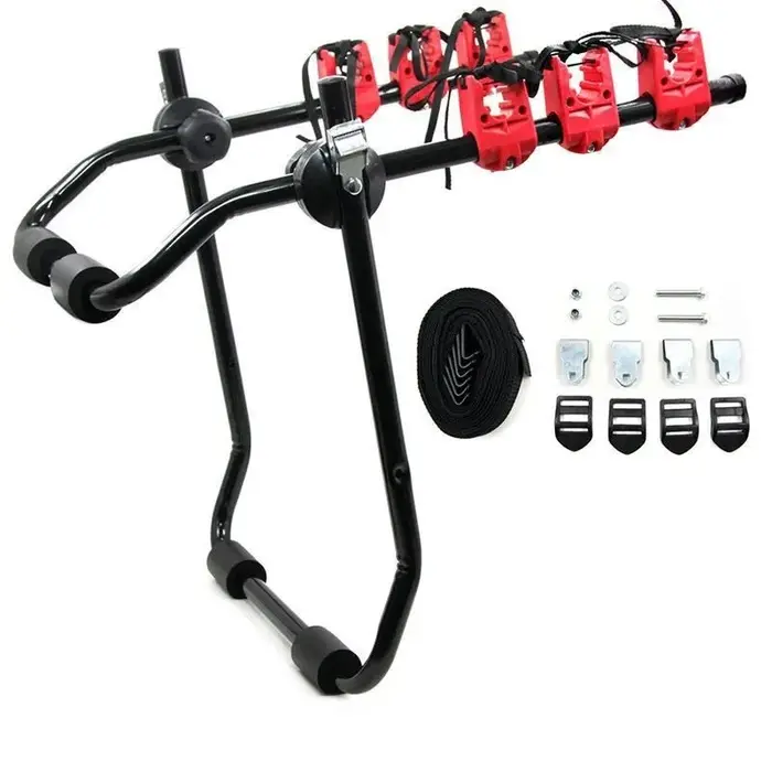 Porte-bagages robuste pour 3 vélos, adapté aux voitures et aux SUV/aux barres de toit de voitures, support arrière pour hayon