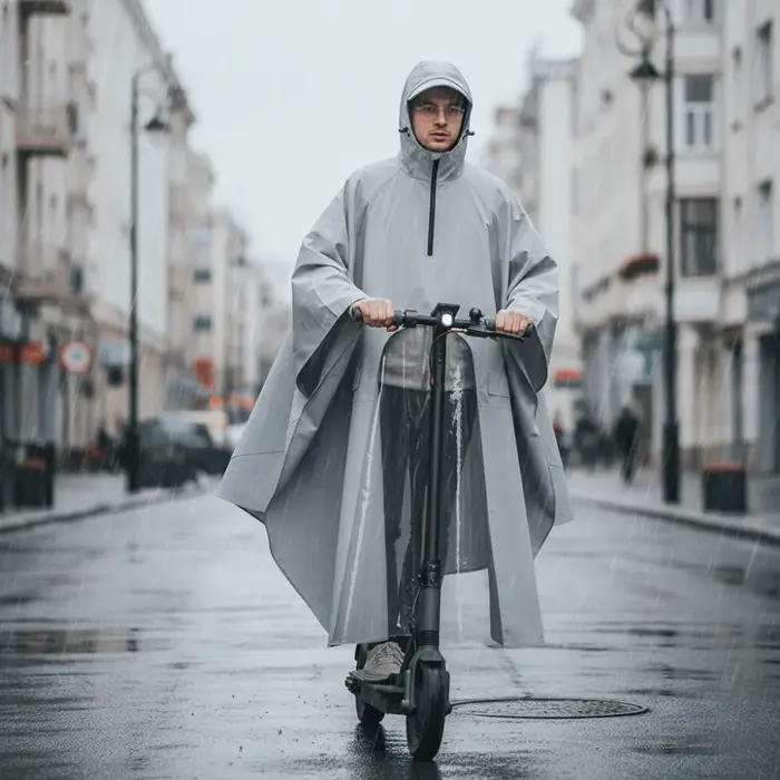 Manteau imperméable épais pour Scooter électrique, imperméable pour une personne, col haut, coupe-vent, léger, de luxe, pour tout le corps