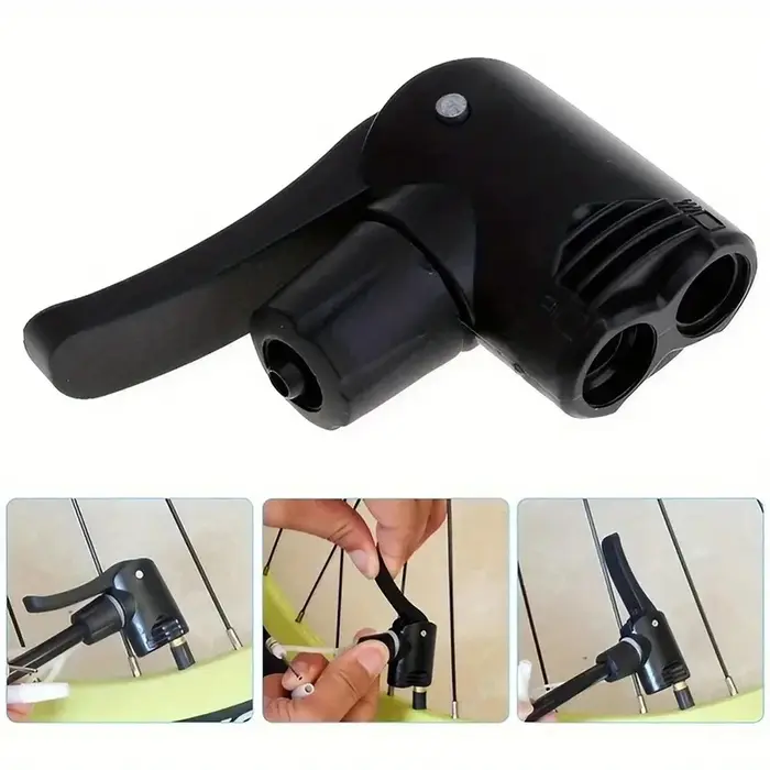 Adaptateur de buse de pompe à vélo - Double tête Presta et Schrader
