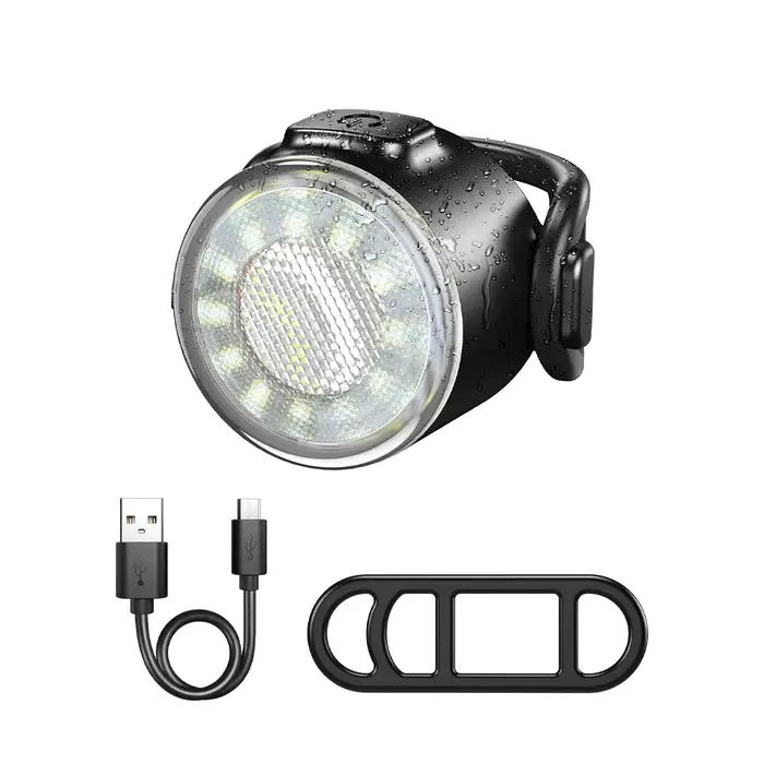Ensemble de feux avant et arrière de vélo, 6 Modes d'éclairage, phare lumineux, charge USB, feux arr