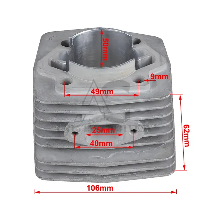 Tout nouveau cylindre de 50mm de vélo électrique de haute qualité pour moto