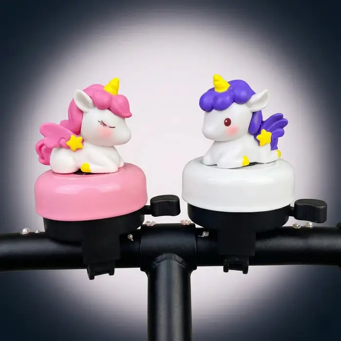 Sonnette de vélo licorne de dessin animé