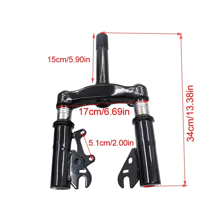 Fourche avant pour scooter électrique, vélo électrique, moto, amortisseur hydraulique, fourche à suspension avant