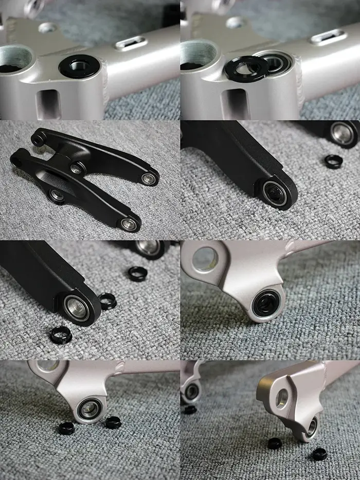 Cadre de vélo tout suspendu en aluminium pour Enduro