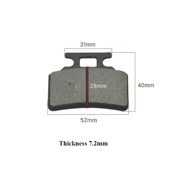 Plaquettes de Frein à Disque Avant et Arrière pour Moto Électrique
