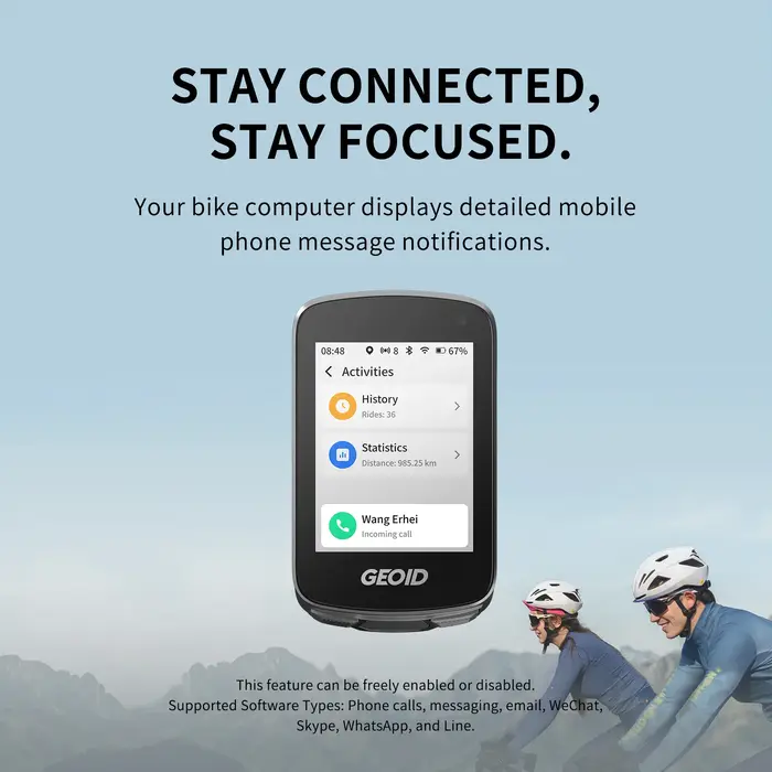 GEOID CC700 Pro ordinateur de vélo GPS 2.8 pouces écran tactile compteur de vitesse