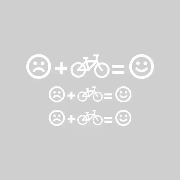 1 ensemble d'autocollants décoratifs pour vélo