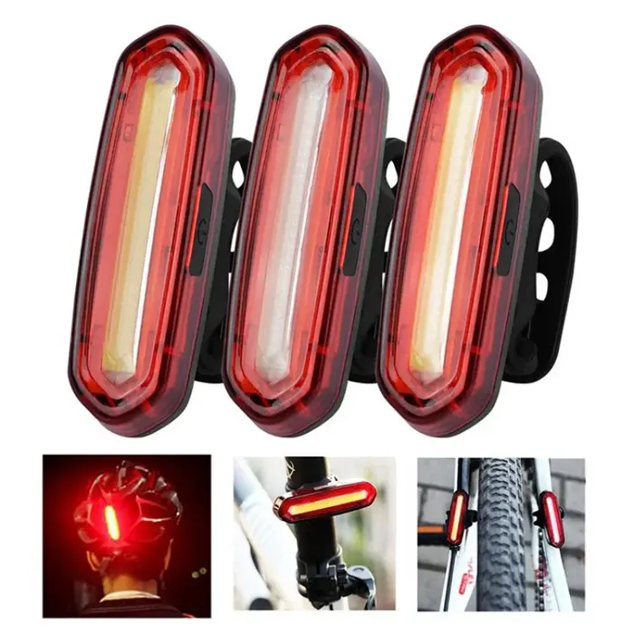 Feu arrière de vélo rouge pour vtt