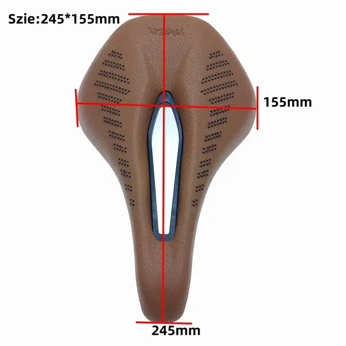 Selle de vélo respirante en cuir PU