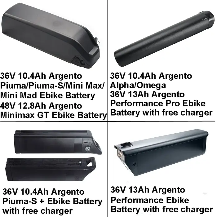 Batterie de vélo électrique pour Argento Piuma