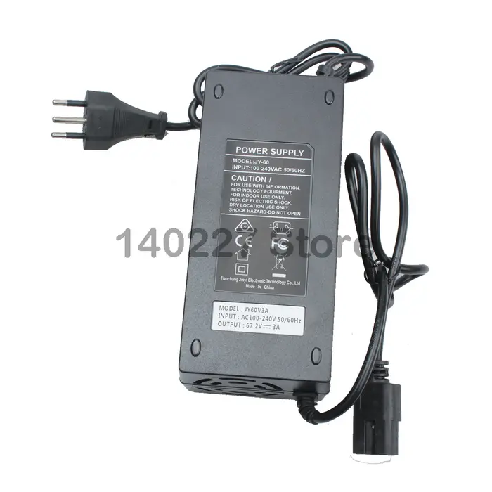 Pour Citycoco chargeur de batterie de Scooter électrique 67.2V alimentation 3A