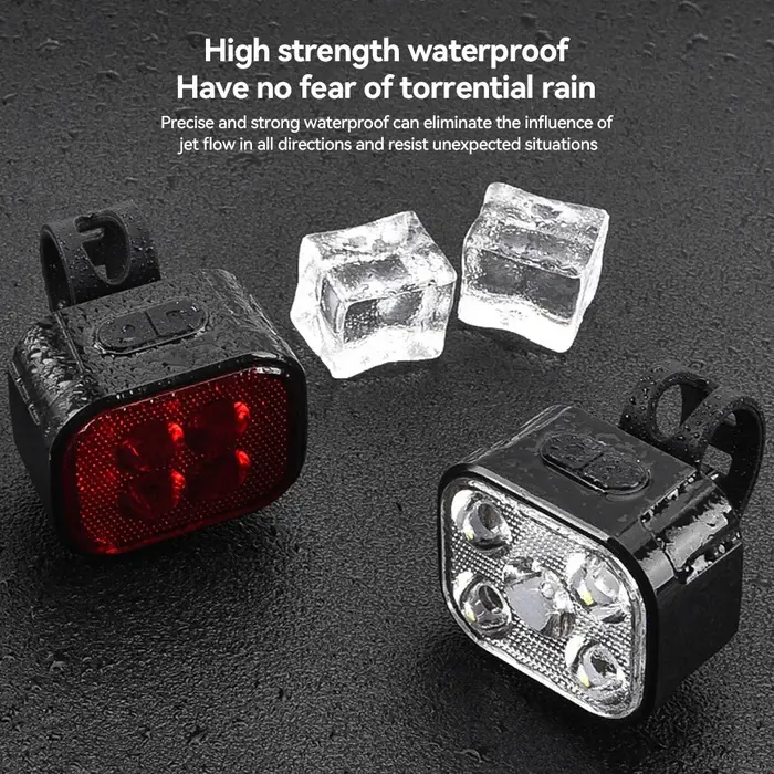 Feux avant et arrière de vélo à haute luminosité