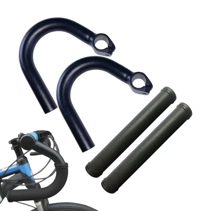Barres de direction auxiliaires pour vélo, en alliage d'aluminium, pour conversion de VTT en vélo de route, guidon courbé