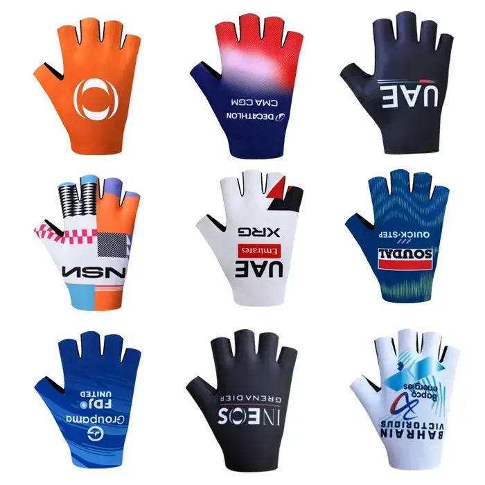 Gants de cyclisme respirants Pro Team 2026 Émirats Arabes Unis Italie pour hommes