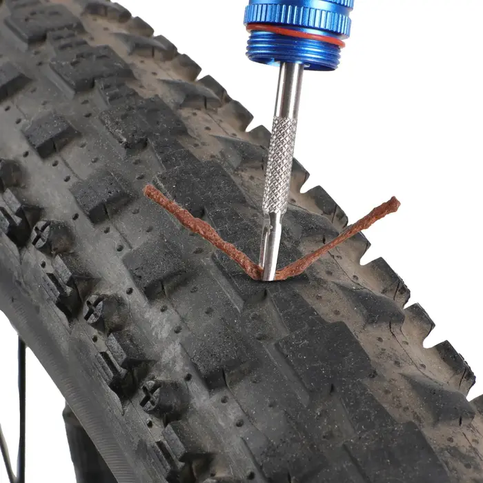 Kit de réparation de pneus de vélo sans chambre à air - Ensemble d'outils portables