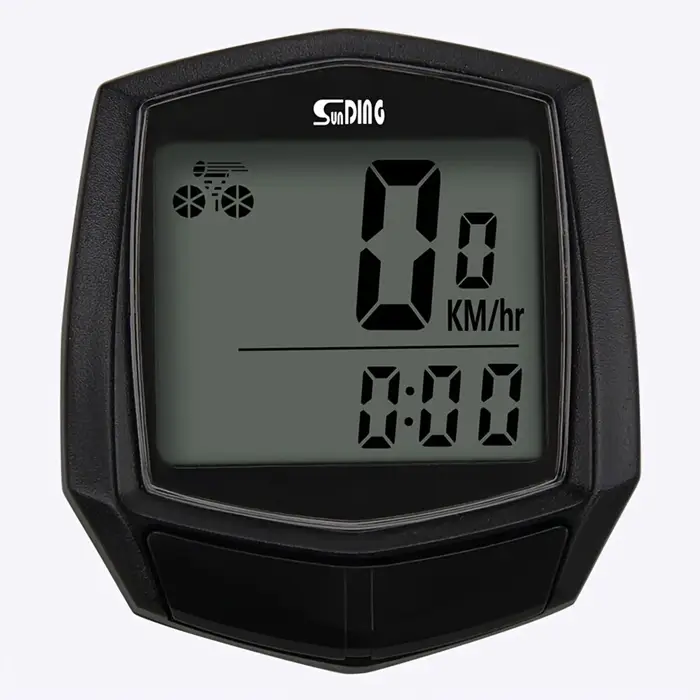 Compteur de vitesse multifonctionnel filaire pour vélo - Grand écran, accessoires de vélo et ensembl