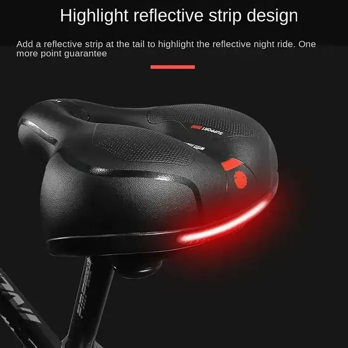 Siège de vélo siège de vélo de montagne selle rembourrée douce ultra-doux coussin de fesses conforta