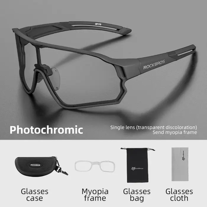 ROCKBROS lunettes de cyclisme photochromiques vtt
