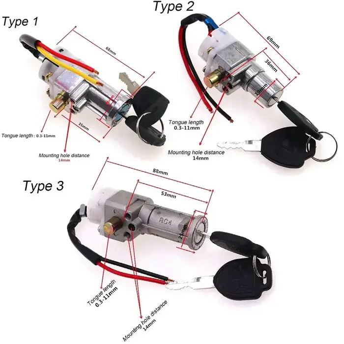 Verrouillage de batterie de vélo électrique avec 2 prédire