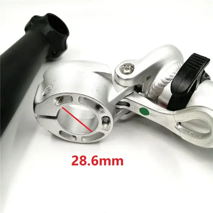 412 tige de vélo pliante 25.4mm-guidon 28.6mm-fourche 21.5cm Double écrou fixation intérieur tige pl