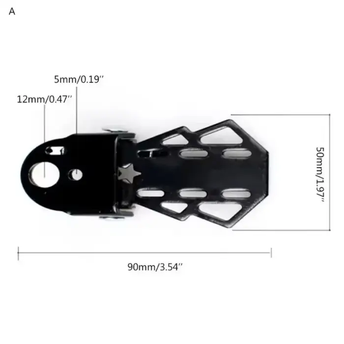 Une paire de repose-pieds de siège arrière de vélo vtt