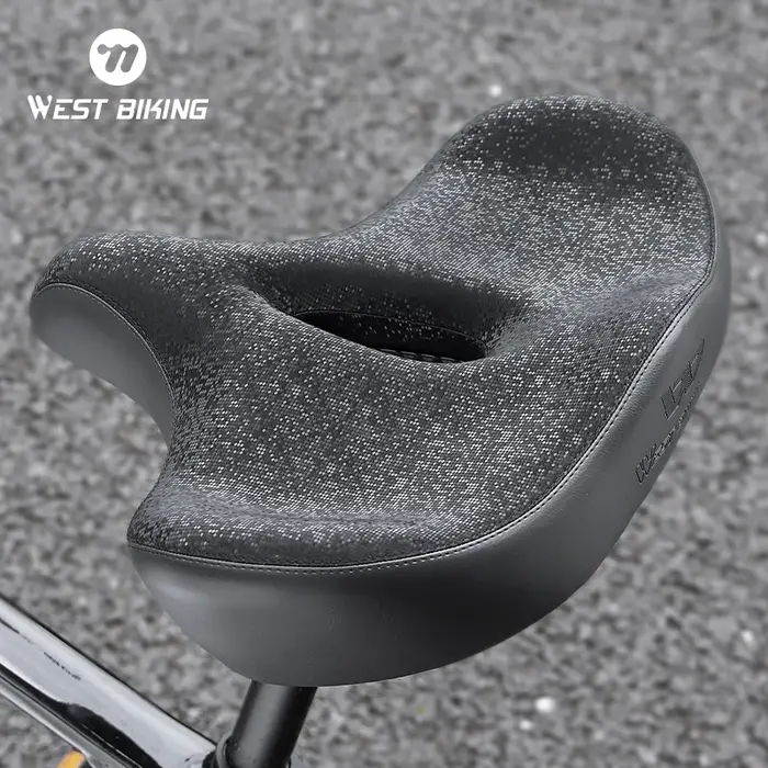 WEST BIKING-Selle ergonomique ultra large confortable pour vélo électrique