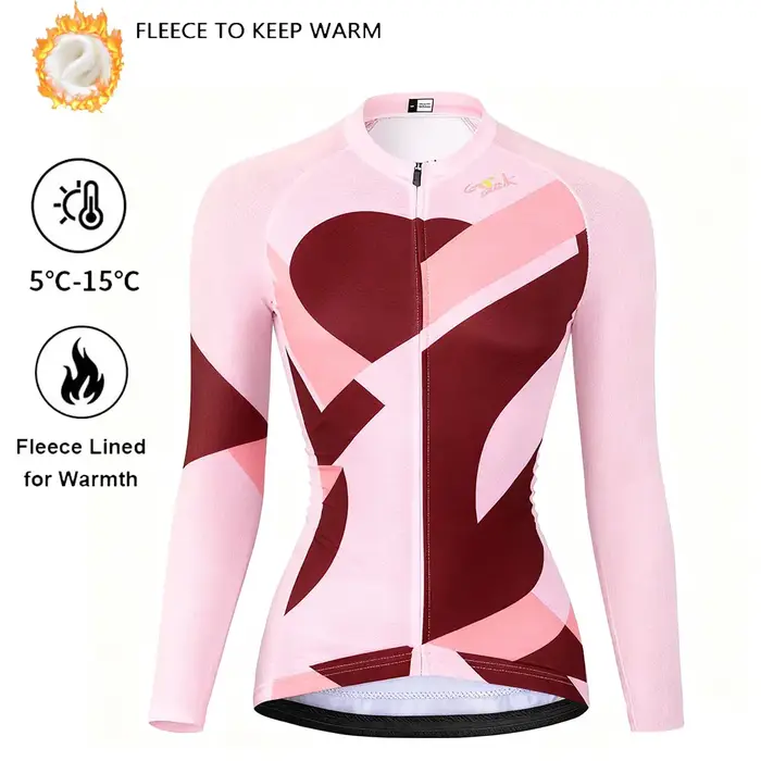 Veste de cyclisme doublée polaire pour femme