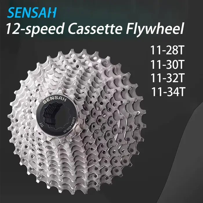 SENSAH 12 vitesses Cassette vélo de route 11-28T/30T/32T/34T 12V volant d'inertie K7 12S roue libre pour 11S HG HUB