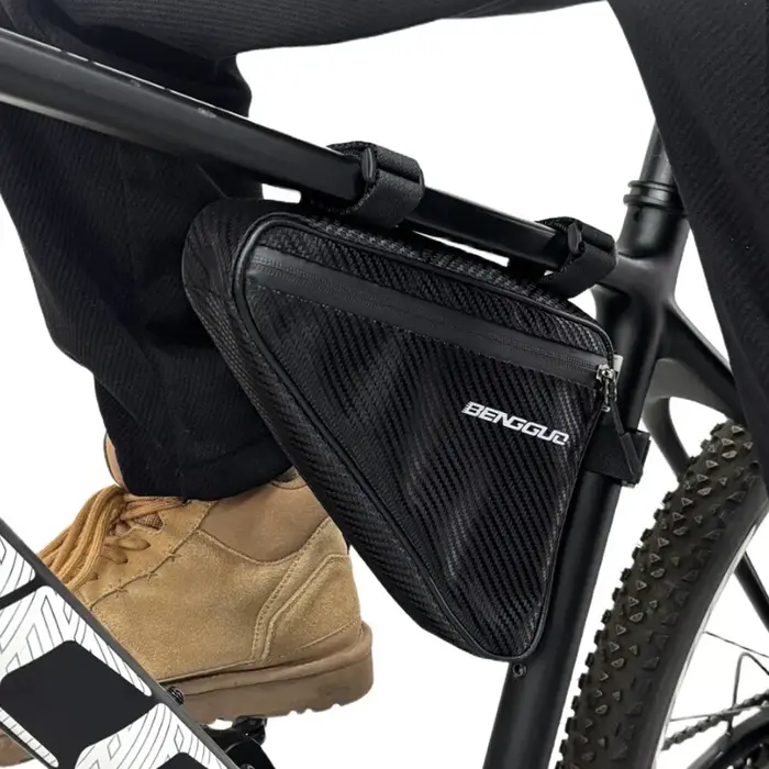 Sac triangulaire pour vélo, sac pour VTT, sac pour tube supérieur de vélo de route, sac de cyclisme, équipement de cyclisme