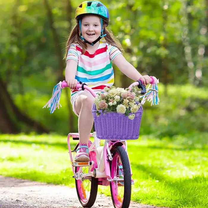 Mir de vélo en rotin tissé à la main pour enfants et adultes